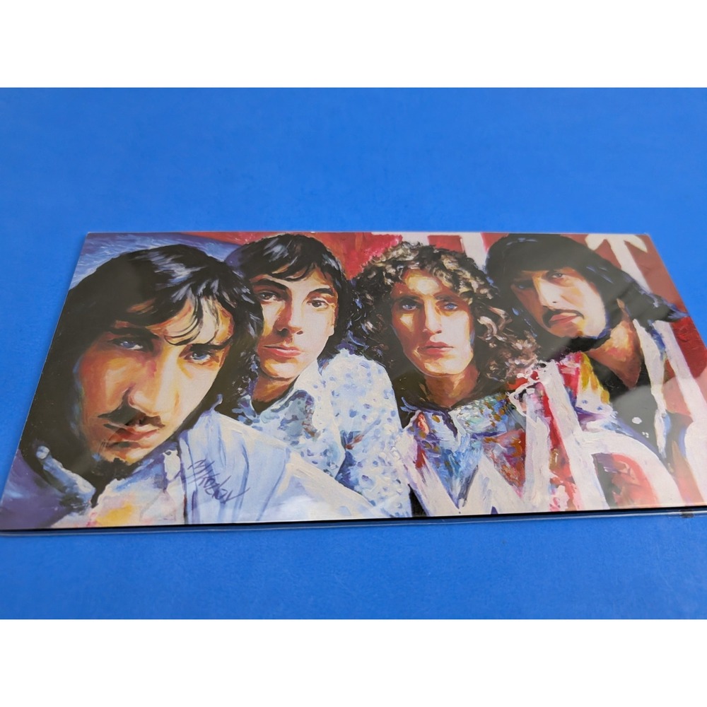 The Who License Plate Wall Art Print Painting Thick Back 11.25"x5.75"